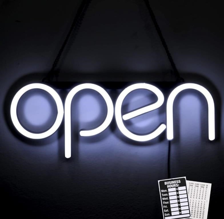 LED Neon Open Sign Light. Perfect to Advertise