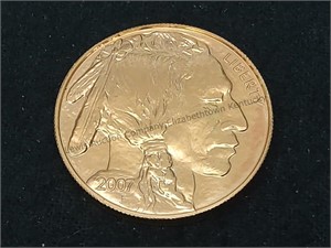 $50 gold piece Buffalo Indian Head one ounce
