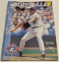 1998 Blue Jays Opening Day Score Book