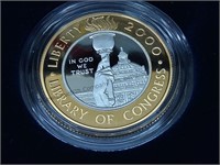 United States Library of Congress 2000 gold and