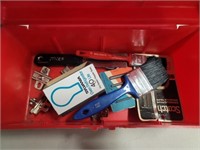 Red Tool Box W/Brushes & Accessories