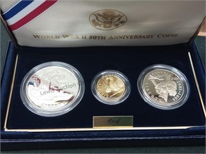 World War II proof set includes one silver dollar