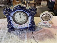 (2) Victorian style clocks