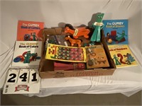 Gumby toys & books