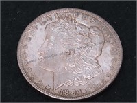 1884 0 Morgan silver dollar
