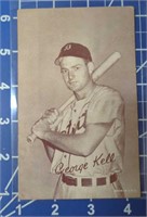 RARE 1947 exhibit baseball card George Kell