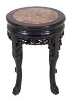 Chinese Art Deco Mahogany End Table, 1930s