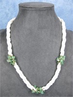Jade & Glass Beaded Necklace
