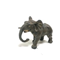 Vintage Pewter Elephant Figurine
