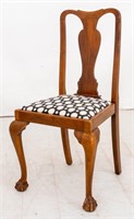 George I Style Walnut Side Chair, 19th C.