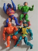 Four Collectible Action Figures