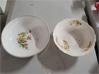 Two Floral Bowls