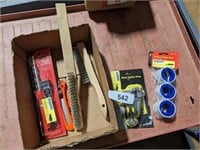 Wire Brush, Soldering Iron, Table Vise & Other