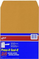 New - Hilroy Press-it Seal-it Kraft Envelopes, 10
