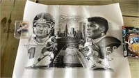 Greg Speece signed Poster Lawerence Taylor Phil Si