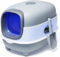 Large Enclosed Cat Litter Box with Automatic