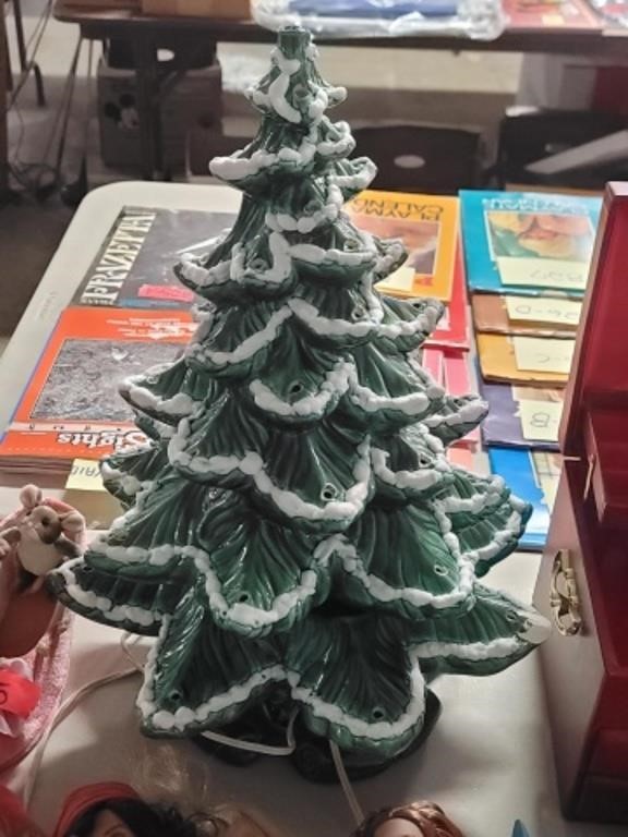 3 PC Vintage Table Top Christmas Tree