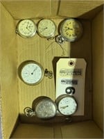(6) collectible pocket watches
