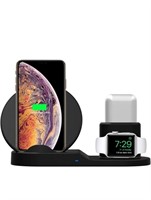 (New) 3-in-1 Charging Dock Stations with Qi