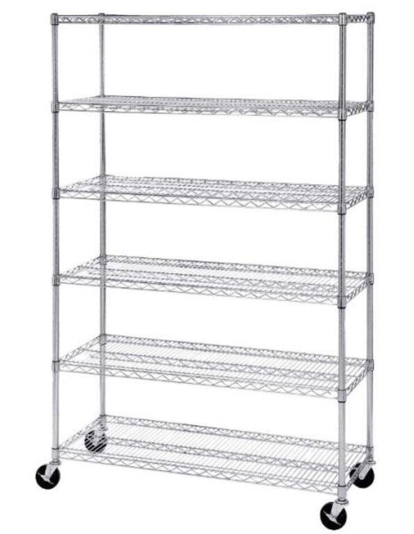 Seville Classics 6 Tier NSF Steel Wire Shelving