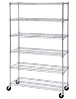 Seville Classics 6 Tier NSF Steel Wire Shelving