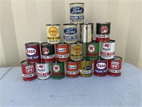 18 MINIATURE OIL CAN BANKS