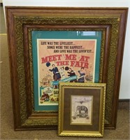 Vtg 1953 "Meet Me At The Fair" Window Poster In