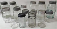 Assorted Glass Jars - Mostly Canning Jars