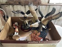Group of eagles & Indian items
