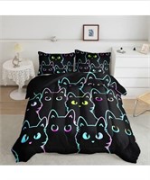 New Axolotl Kids Bedding Cartoon Cat Comforter
