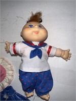 MINIATURE CABBAGE PATCH DOLL & CLOTHES