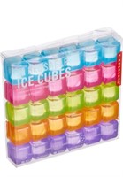 (New) ( 1 x 1 ") Kikkerland Reusable Ice Cubes,