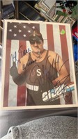 Sgt Slaughter 8x10 GI Joe Autograph Authentic WWE