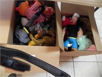 2 Boxes of Stuffed Toys