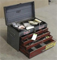 Metal Tool Box Approx 26"x12.5"16"