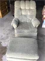 Swivel Rocking Chair with Ottoman