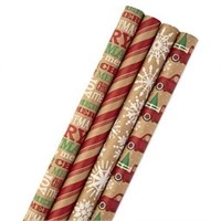 New Hallmark Wrapping Paper (Pck of 4, 88 Sq. Ft)
