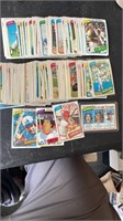 Over 150 1980 Topps baseball cards with stars and