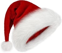 2pcs BSVI Christmas Hat for Kids,Santa Hat Xmas