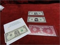 US $1 banknotes. Apollo