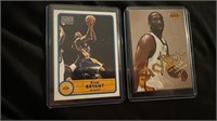 2 Cards Lot of Kobe Bryant #8 and #2