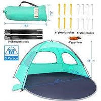 Whitefang Beach Tent for 3  UV Protection
