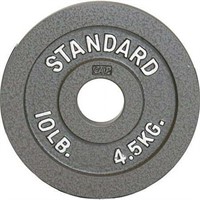 CAP 10lb Gray Olympic Cast Iron Weight Plate