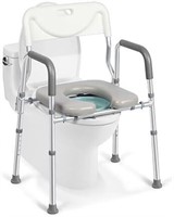 4-in-1 Raised Toilet Seat  Adjustable