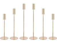 Ymcud Set of 18 Elegant Candlestick Holders with