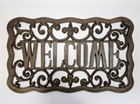 HEAVY CAST WELCOME SIGN - 23.5" X 14"