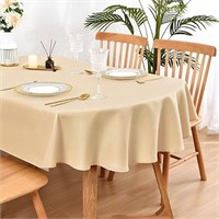 Wolkemer Oval Tablecloth 60 x 84 Inch Washable Fab