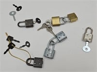 Lot of Miniature Locks w/Keys