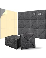 $43 18 Pack Acoustic Panels with Self-Adhesive