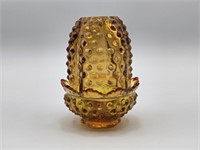 FAIRY LAMP  - GOLD HOBNAIL - 4.5" TALL - GOLD